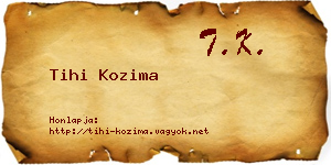 Tihi Kozima névjegykártya